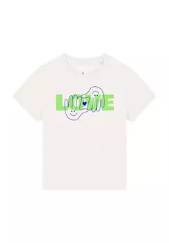 Футболка с принтом LOVE watapparel, белый