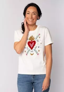 Футболка с принтом LOVE watapparel, белый