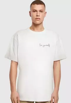Футболка с принтом LOVE YOURSELF HEAVY Merchcode, цвет white