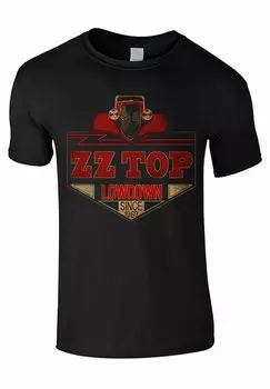 Футболка с принтом Lowdown rockshirts, цвет black