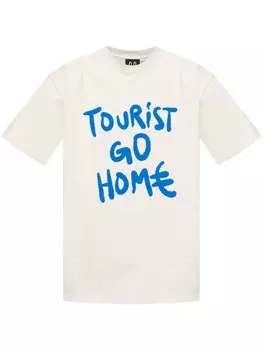 Футболка с принтом-лозунгом 44 LABEL GROUP, белый