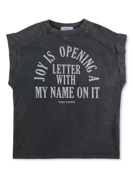 Футболка с принтом-лозунгом Bobo Choses, черный