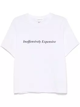 Футболка с принтом-лозунгом Victoria Beckham, белый