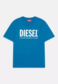 Футболка с принтом LTGIM DI UNISEX Diesel, цвет live blue