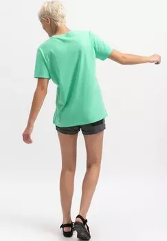 Футболка с принтом LUCKA KAFT, бирюзовый