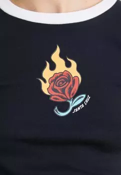 Футболка с принтом LUCKY RINGER Santa Cruz, черный