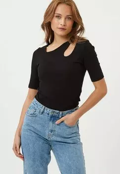 Футболка с принтом LUVIE Moves, черный