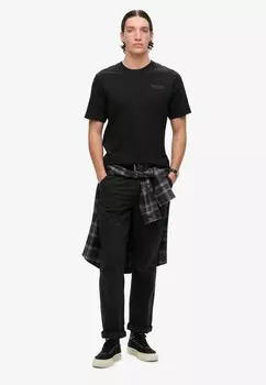 Футболка с принтом LUXURY Superdry, черный