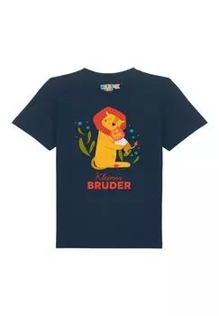 Футболка с принтом LWEN KLEINER BRUDER Watapparel, цвет french navy