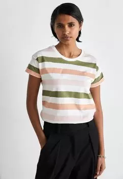 Футболка с принтом LYNDALE Barbour, цвет soft apricot