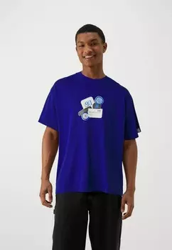 Футболка с принтом M9Z1 T-SHIRT Replay, синий
