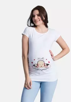 Футболка с принтом M.M.C., белый