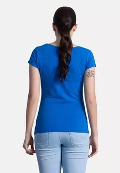 Футболка с принтом M.M.C., темно-синий