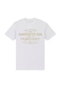 Футболка с принтом MADE IN FEBRUARY Henry Tiger, белый