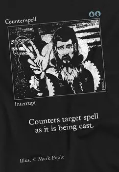 Футболка с принтом MAGIC THE GATHERING COUNTERSPELL REGULAR FIT SHORT SLEEVE Hasbro, черный