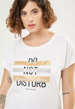 Футболка с принтом Maison Form'elle, белый