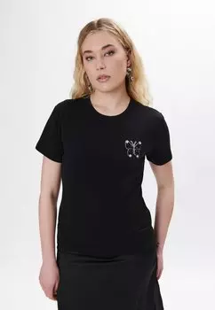 Футболка с принтом Maison Form'elle, черный