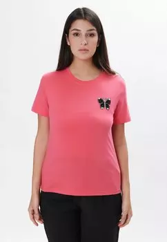 Футболка с принтом Maison Form'elle, коралловый