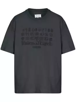 Футболка с принтом MAISON MARGIELA, черный