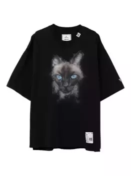 Футболка с принтом Maison Mihara Yasuhiro, черный