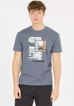 Футболка с принтом MALIKO Cruz, синий