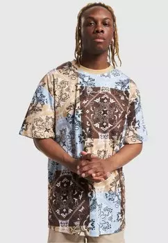 Футболка с принтом MALL SIGNATURE PAISLEY Karl Kani, песочный