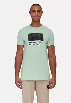 Футболка с принтом Mammut, светло-зеленый