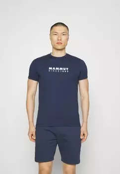 Футболка с принтом Mammut, темно-синий