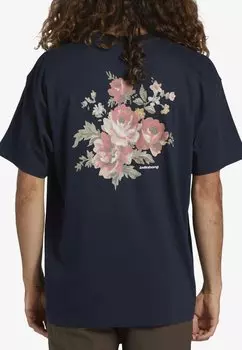 Футболка с принтом Manches Courtes Billabong, темно-синяя