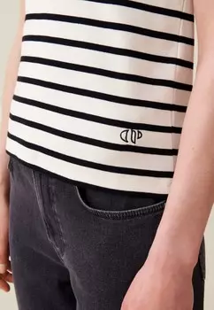 Футболка с принтом MANCHES COURTES Claudie Pierlot, белый