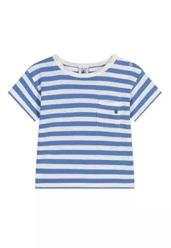 Футболка с принтом MANCHES COURTES Petit Bateau, цвет gauloise marshmallow