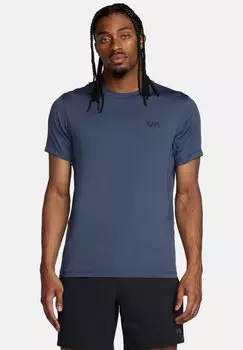 Футболка с принтом MANCHES COURTES RVCA, синий