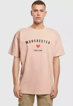 Футболка с принтом MANCHESTER HEAVY Merchcode, цвет amber
