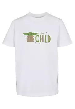 Футболка с принтом Mandolorian Mister Tee, белый