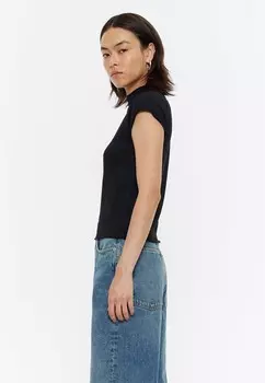 Футболка с принтом MANGA CADA PIEDRAS Bimba Y Lola, черный