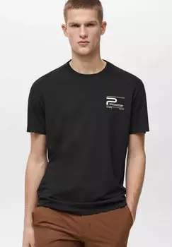 Футболка с принтом Mango, черный