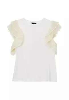 Футболка с принтом Maniche Ad Aletta Calliope, белая