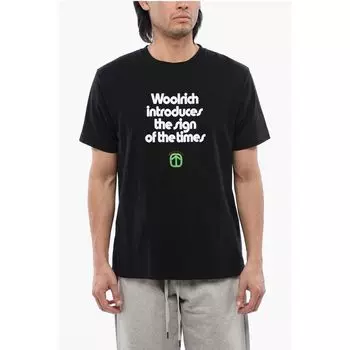 Футболка с принтом МАНИФЕСТО Woolrich, черный