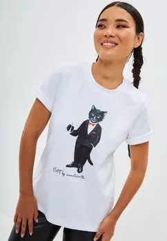 Футболка с принтом Manii'ta Lacitta, белый