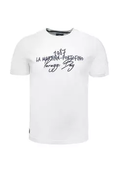Футболка с принтом MAR La Martina, белый