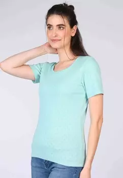 Футболка с принтом MAREN Sorgenfri Sylt, бирюзовый