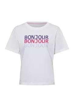 Футболка с принтом Marie Lund, мультиколор