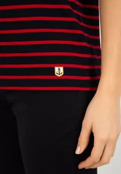 Футболка с принтом MARINIRE CLASSIC T-SHIRT Armor lux, темно-синий