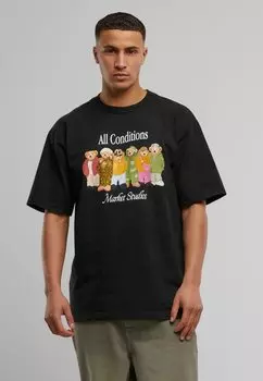 Футболка с принтом Market, черный