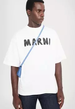 Футболка с принтом Marni, белый