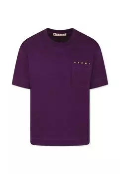 Футболка с принтом Marni, сиреневый