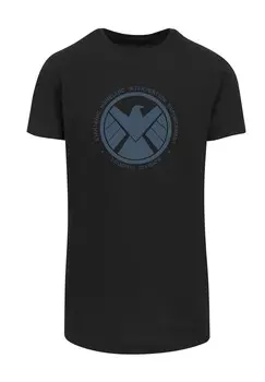 Футболка с принтом MARVEL AVENGERS AGENT OF SHIELD LOGISTICS DIVISION PREMIUM SUP F4NT4STIC, черный
