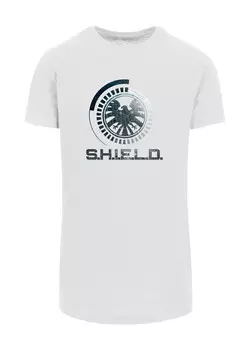 Футболка с принтом MARVEL AVENGERS SHIELD CIRCUITS PREMIUM SUPERHELDEN IRON MAN C F4NT4STIC, белый