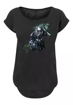 Футболка с принтом MARVEL BLACK PANTHER WILD PREMIUM SUPERHELDEN F4NT4STIC, черный