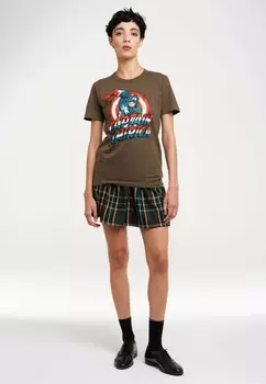 Футболка с принтом MARVEL – CAPTAIN AMERICA LOGOSHIRT, оливковый